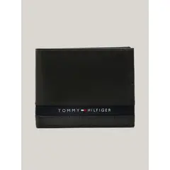 TOMMY HILFIGER - Billetera Emmett Con Logo Café