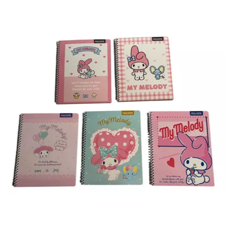 GENERICO - Pack 5 Cuadernos My Melody Proarte, Universitarios Kawaii
