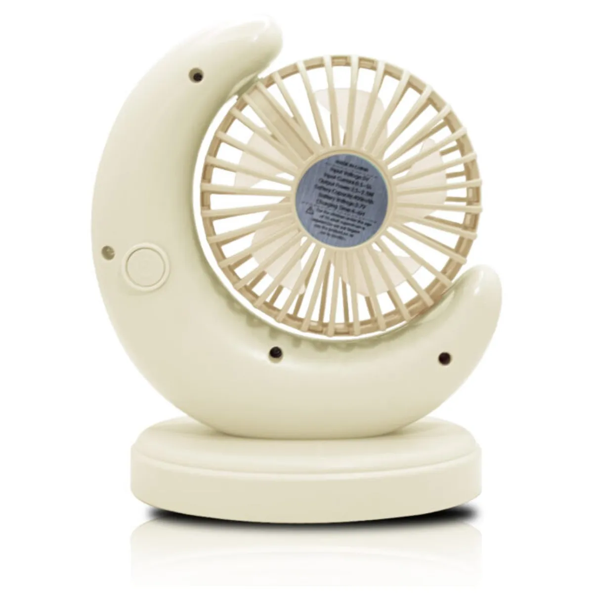 GENERICO - Mini Ventilador De Escitorio USB Silencioso En Forma De Luna