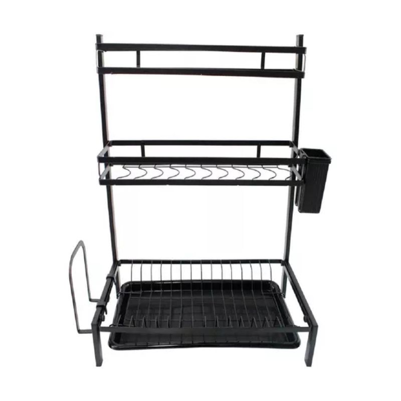 GENERICO - Rack Organizador Escurridor De Loza Platos 60x42x25cm