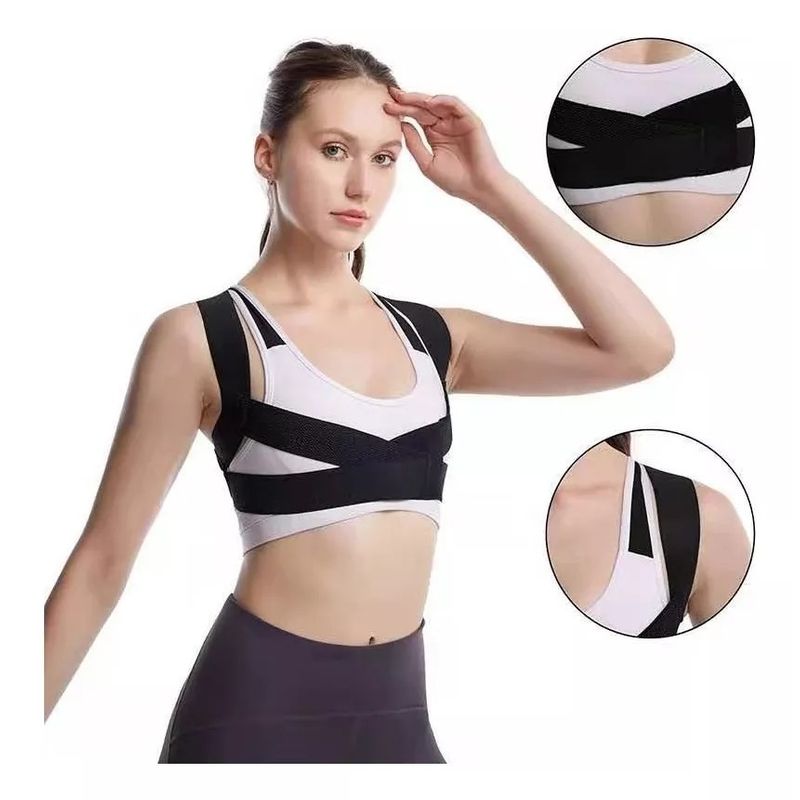 GENERICO - Corrector De Postura Soporte Espalda Clavicula Mujer Hombre