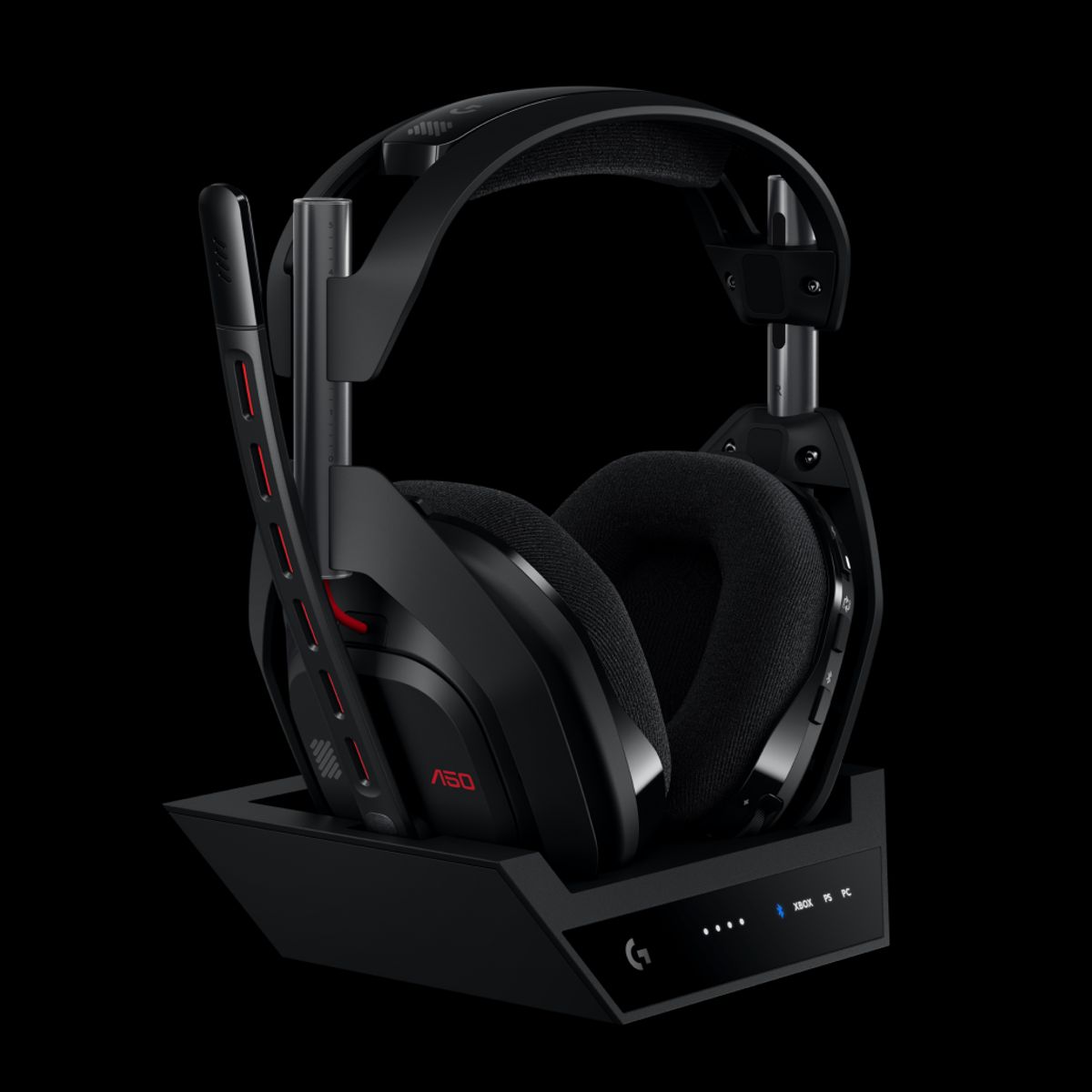 LOGITECH - Logitech ASTRO Gaming A50 5.ª Generación, Audífonos Gamer Inalámbricos 7.1 Surround Sound, Multi Plataforma, Base de Carga, Microfono, Negro