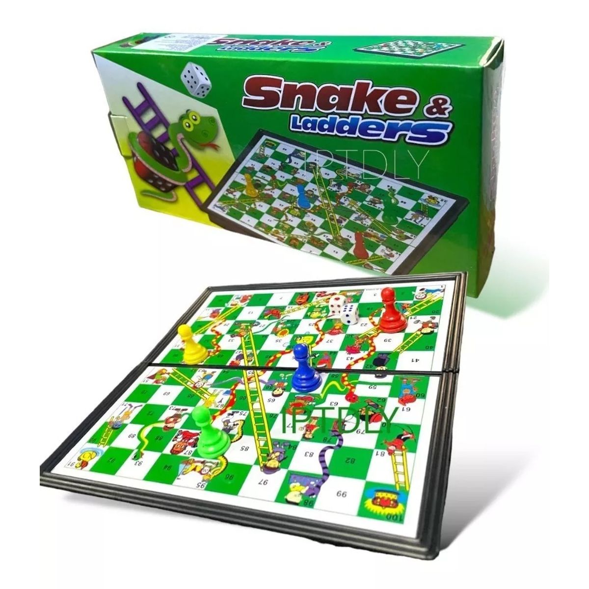 GENERICO - Serpiente Y Escaleras Juego En Caja 24x 24cm