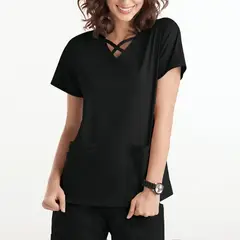 EDWINAYY - Polera Mujer-uniformes Clínicos Para Enfermera O Médico Top