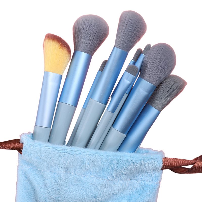 BLWOENS - Cepillo de maquillaje 13 piezas - Azul
