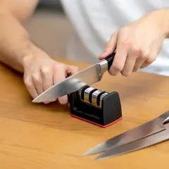 GENERICO - Afilador de Cuchillos Manual NewLine 3 Etapas