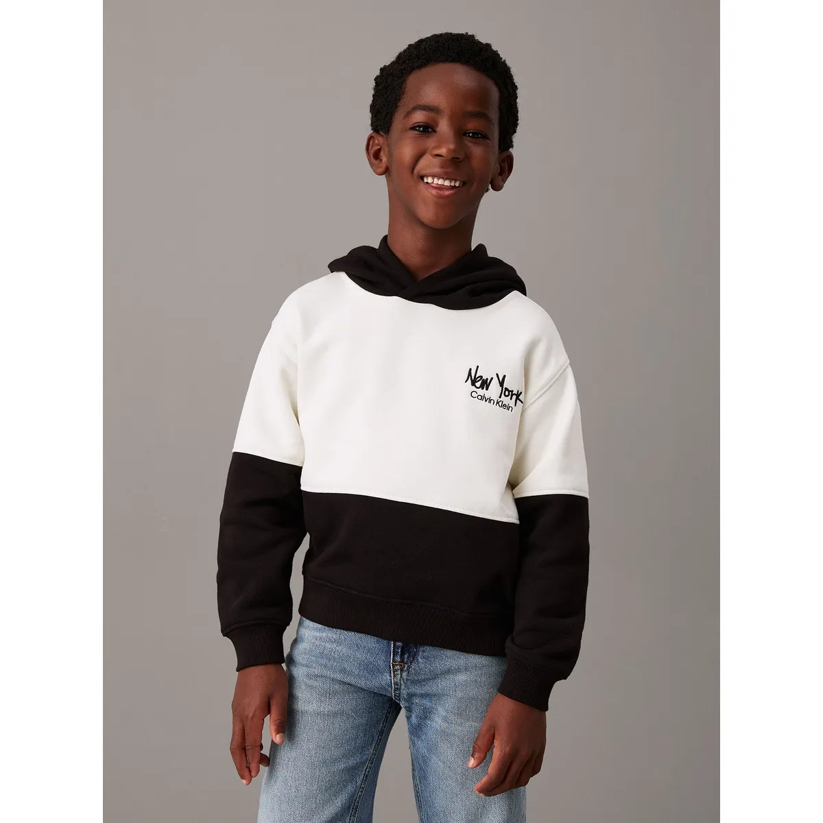 CALVIN KLEIN - Polerón Niño Brushed Fleece Multicolor Calvin Klein
