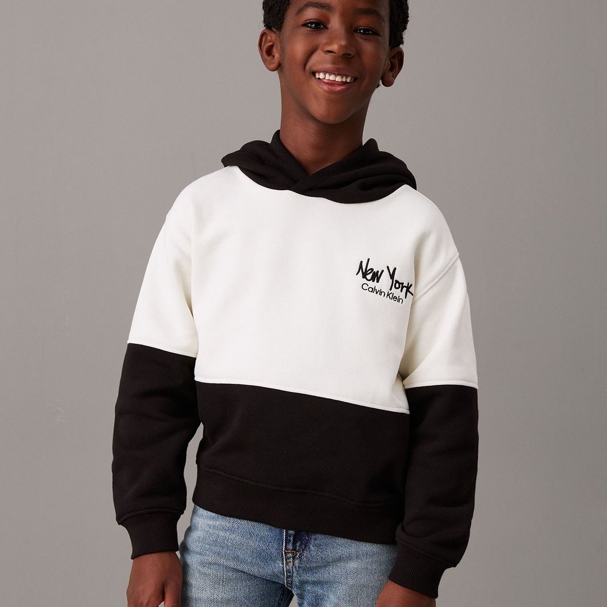 CALVIN KLEIN - Polerón Niño Brushed Fleece Multicolor Calvin Klein