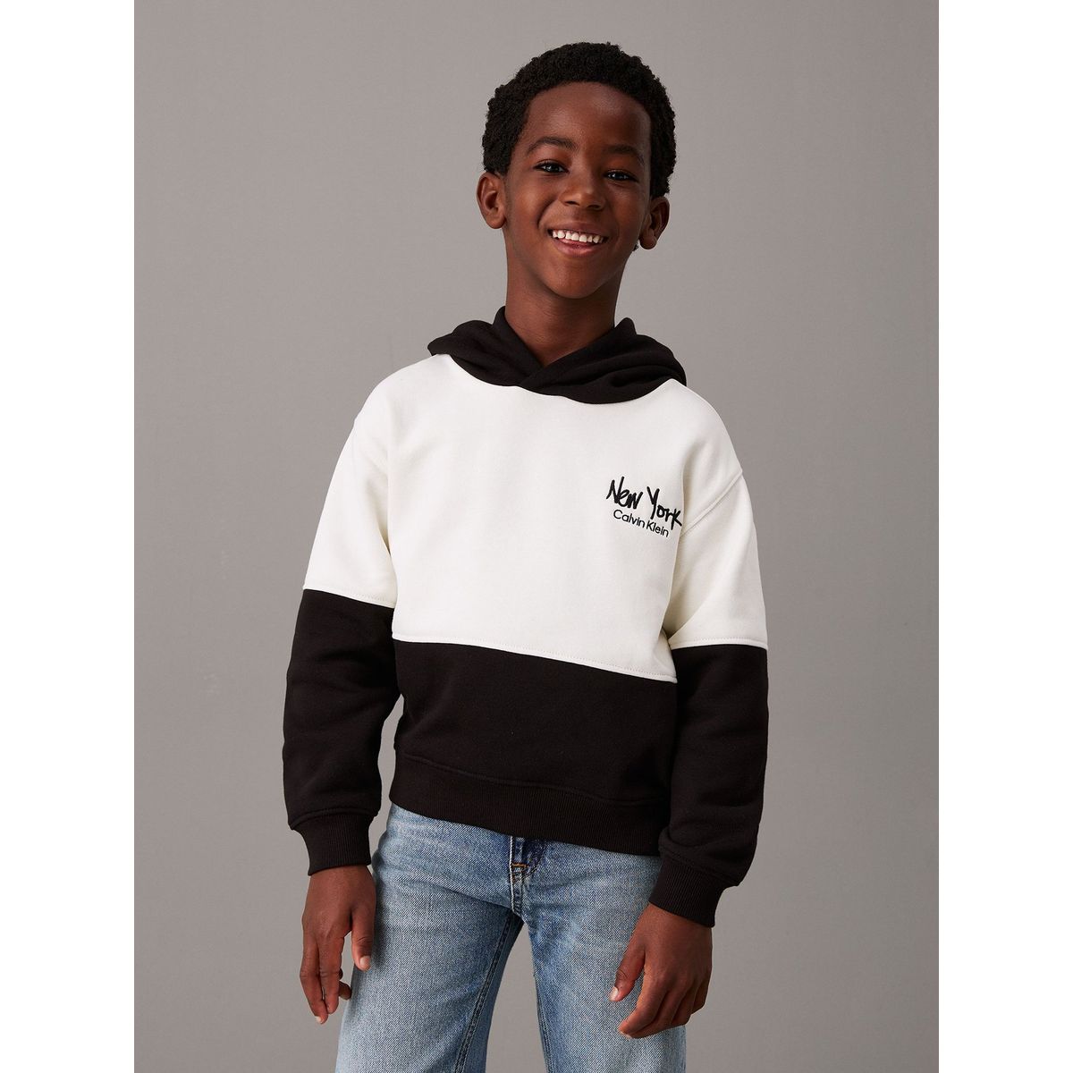 CALVIN KLEIN - Polerón Niño Brushed Fleece Multicolor Calvin Klein