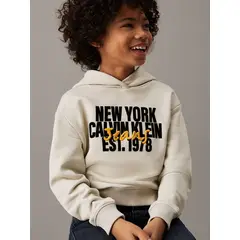 CALVIN KLEIN - Polerón Niño City Scene Graphic Beige