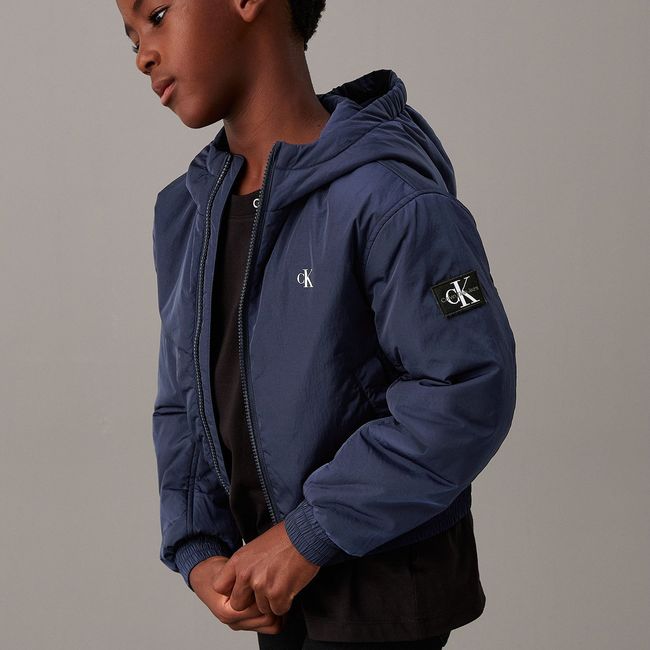CALVIN KLEIN - Chaqueta Niño Padded Harrington Azul Calvin Klein