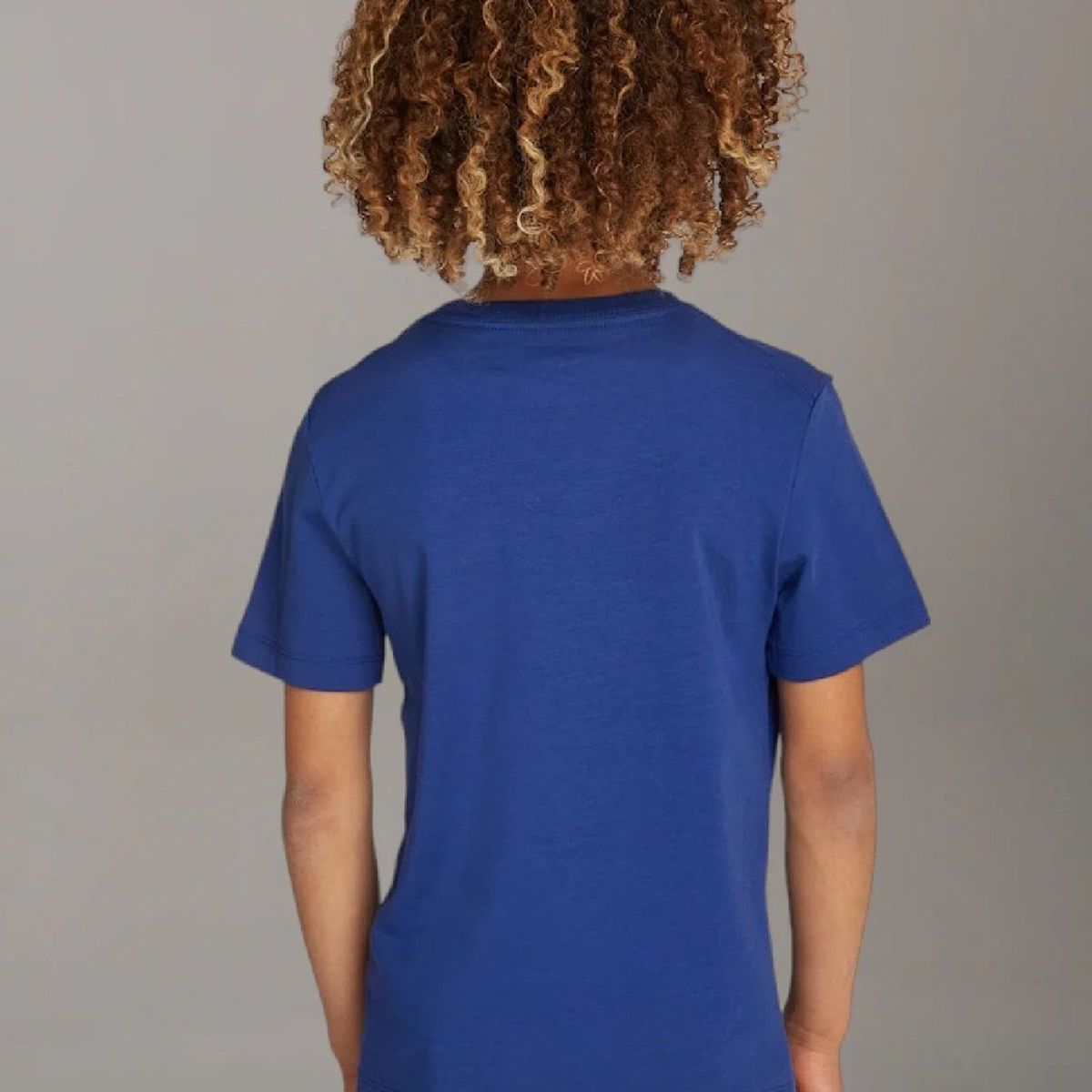 CALVIN KLEIN - Polera Niño Chest Monologo Azul Calvin Klein