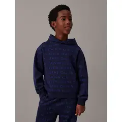 CALVIN KLEIN - Polerón Niño CKJ Aop Azul