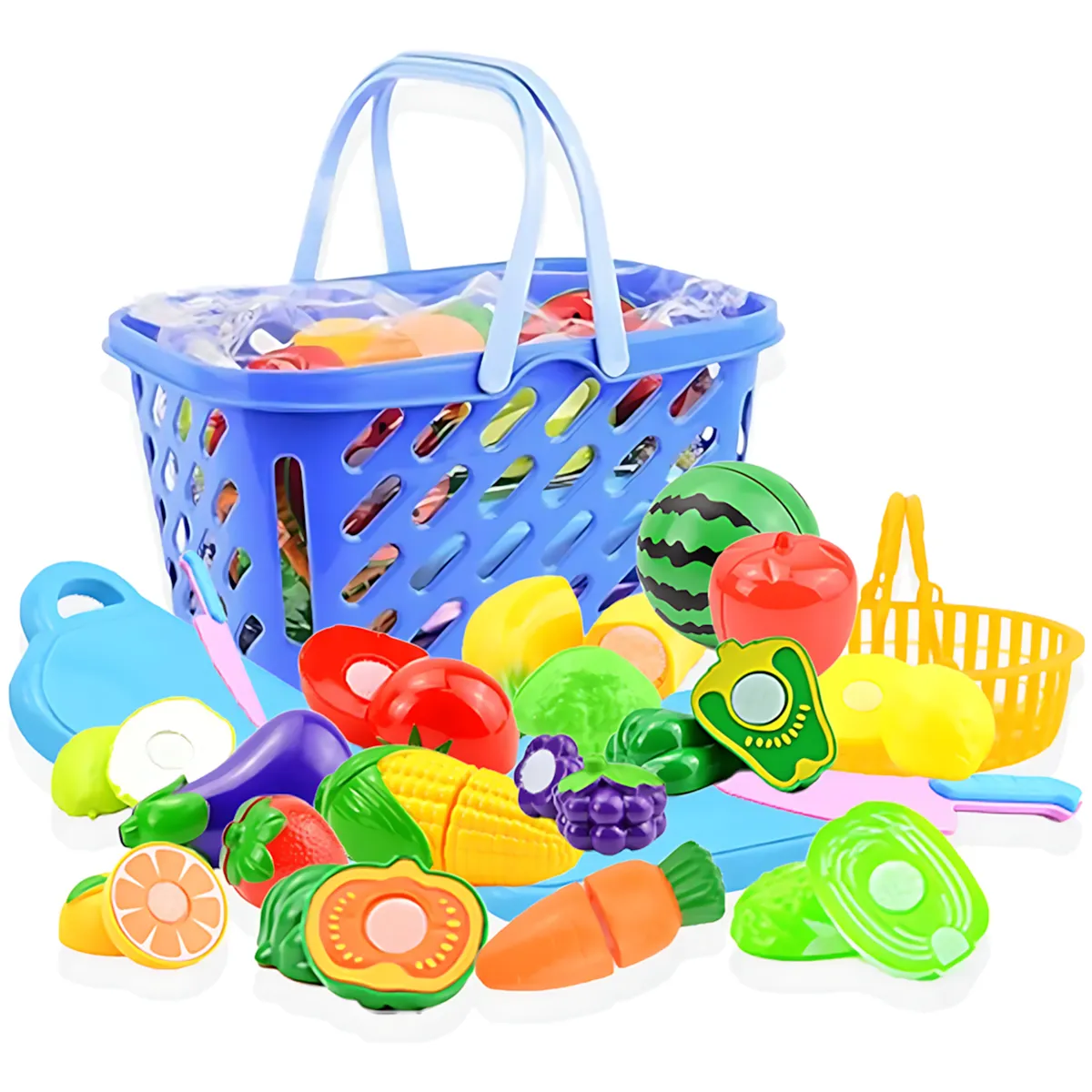 GENERICO - 23Pcs  Frutas Y Verduras De Juguete Para Cortar Para Regalo
