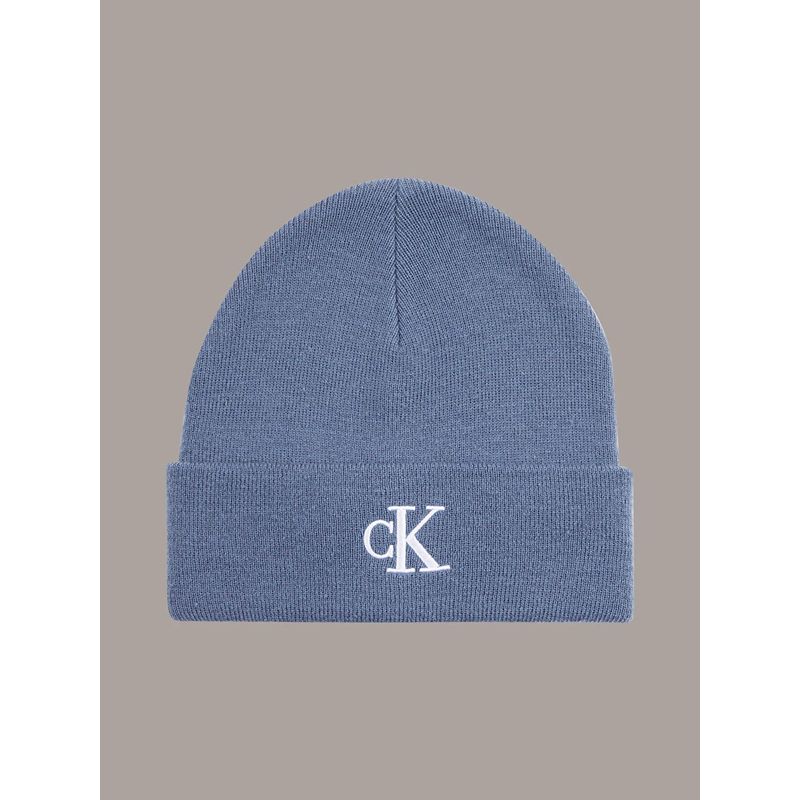 CALVIN KLEIN - Gorro Monogram Azul Calvin Klein