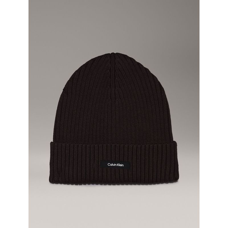 CALVIN KLEIN - Gorro Classic Cotton Negro Calvin Klein
