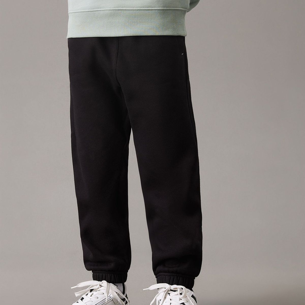 CALVIN KLEIN - Jogger Niño Waistband Fleece Negro Calvin Klein