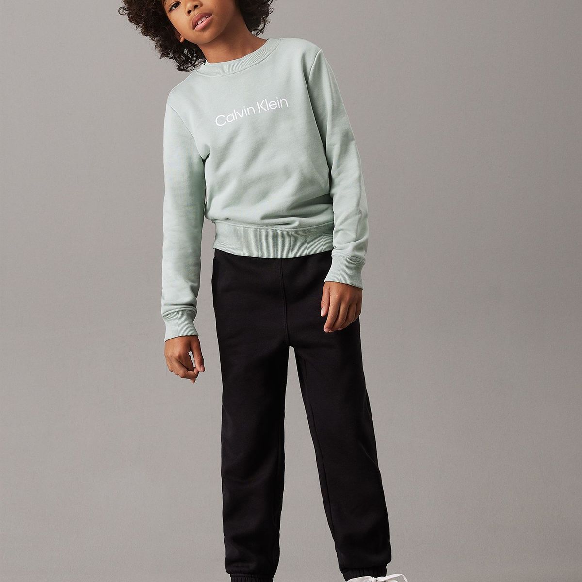 CALVIN KLEIN - Jogger Niño Waistband Fleece Negro Calvin Klein