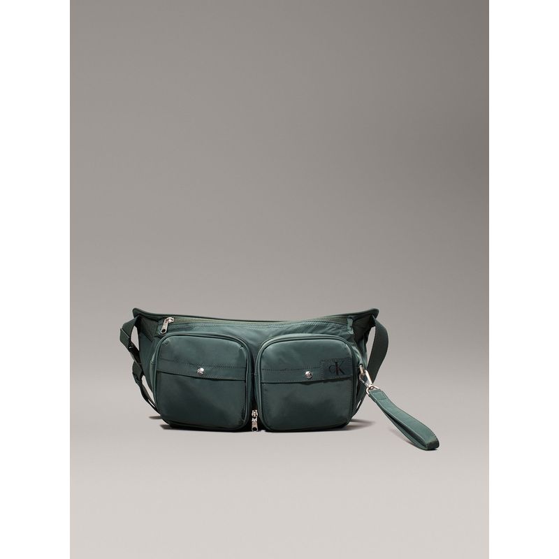 CALVIN KLEIN - Banano Plegable Messenger Sling30 Verde Calvin Klein