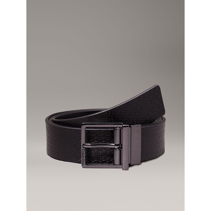 CALVIN KLEIN - Cinturón Reversible Sleek Square 35Mm Negro Calvin Klein