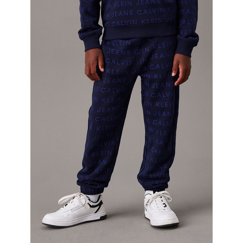 CALVIN KLEIN - Jogger Niño CKJ AOP Azul Calvin Klein