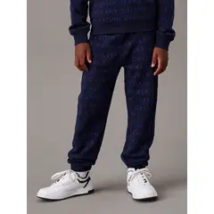 CALVIN KLEIN - Jogger Niño CKJ AOP Azul