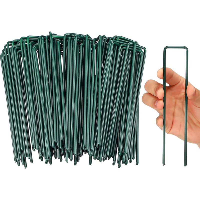 GENERICO - 50pcs Estacas Jardín Y Pinos De Césped Grapas De Paisaje