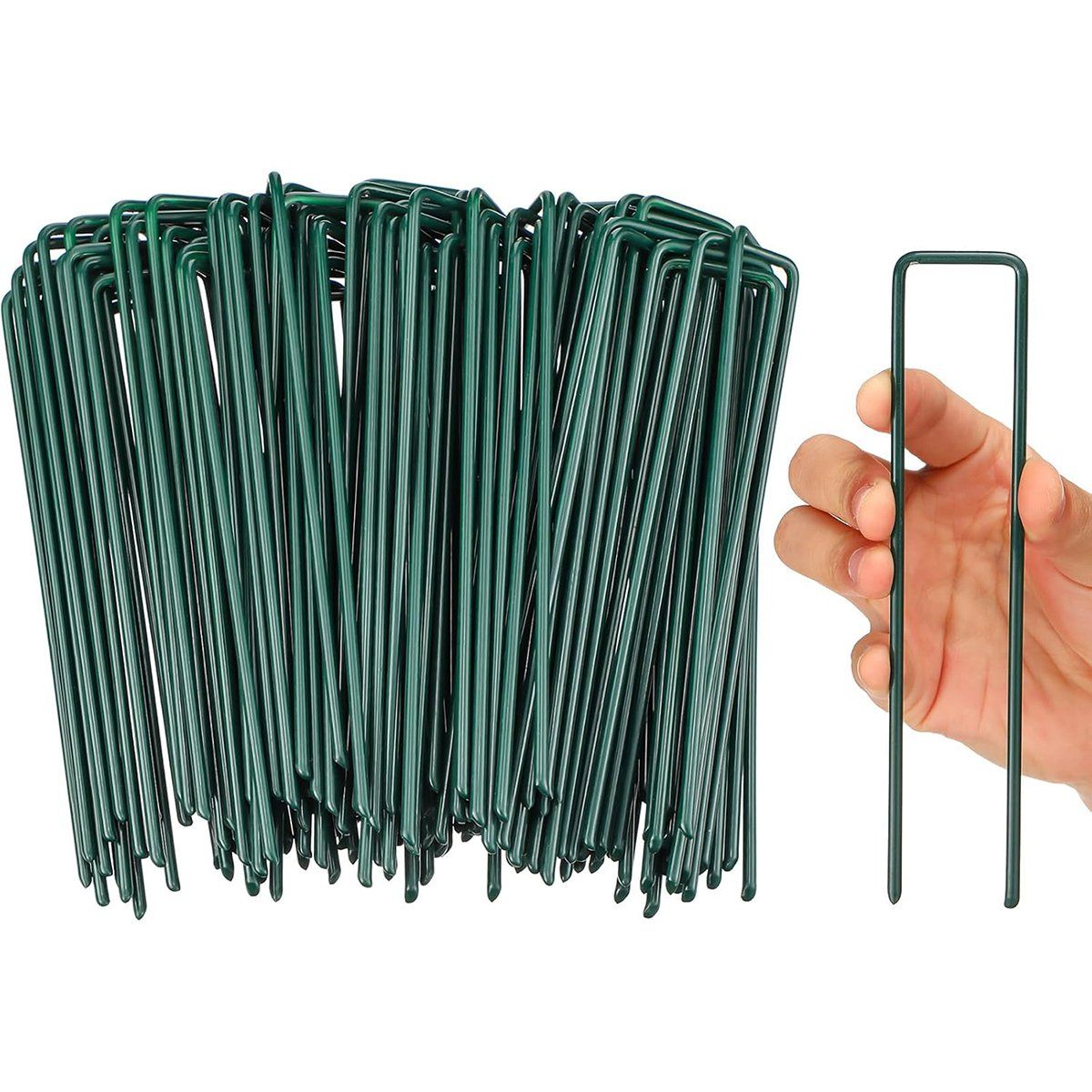 GENERICO - 100Pcs Estacas Jardín Y Pinos De Césped Grapas De Paisaje