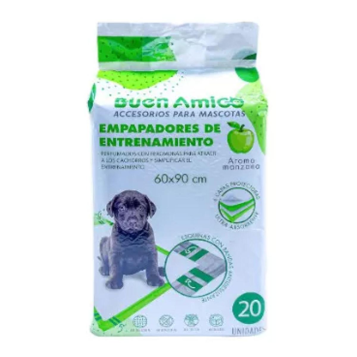 GENERICO - Pack 30 Sabanillas Pañales 60x60cm De Entrenamiento Aroma