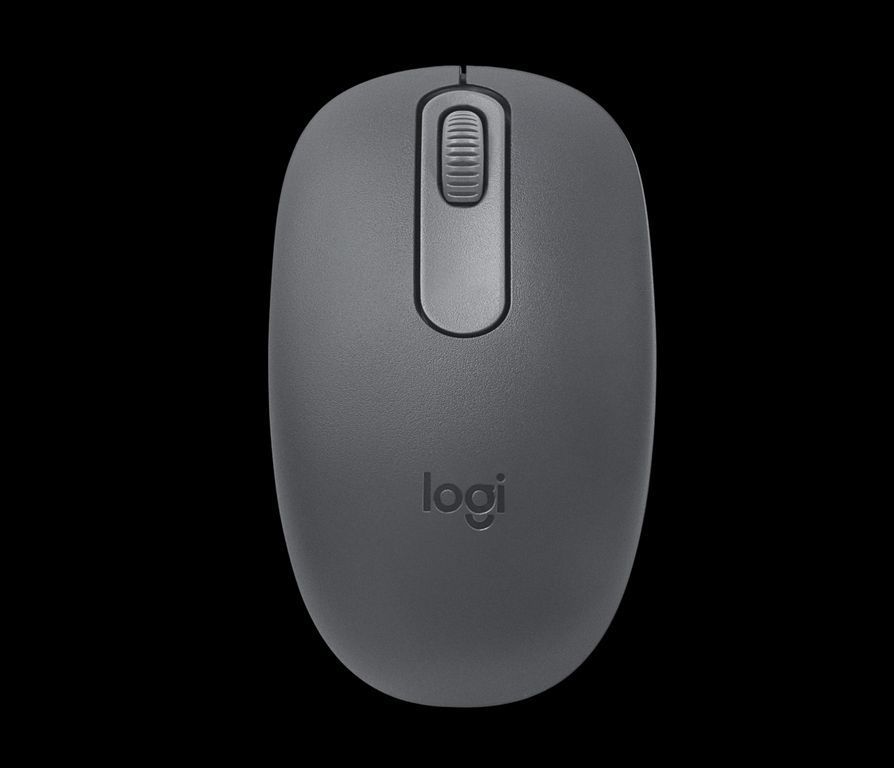 M196, Mouse Inalambrico Ambidiestro, Sensor Optico Preciso, Grafito Negro