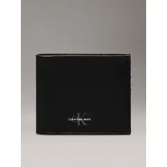 CALVIN KLEIN - Billetera Monogram Soft Bifold W/Coin Negro
