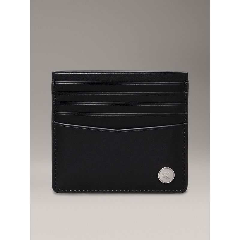 CALVIN KLEIN - Tarjetero Jeans Hardware 10Cc Negro Calvin Klein