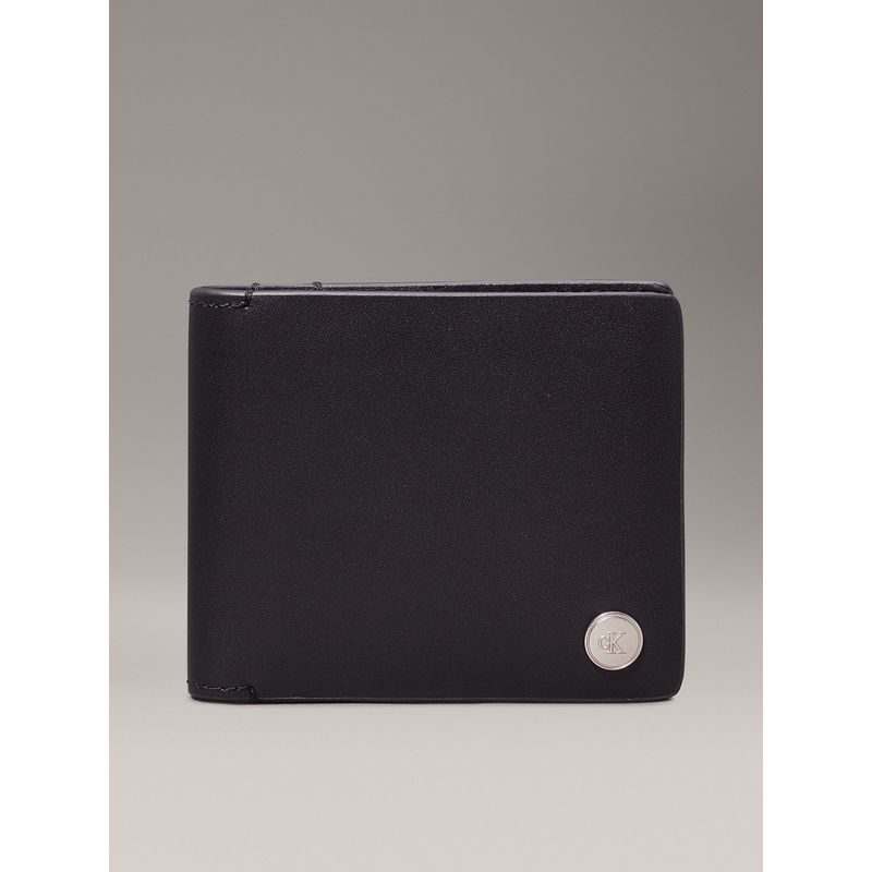 CALVIN KLEIN - Billetera Jeans Hardware W/Coin Negro Calvin Klein