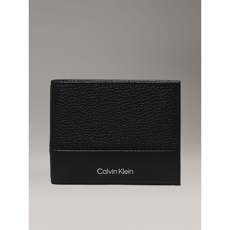 CALVIN KLEIN - Billetera Subtle Mix Bifold 6Cc W/Bill Negro Calvin Klein