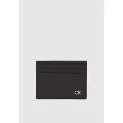 CALVIN KLEIN - Tarjetero Metal CK 6Cc Negro