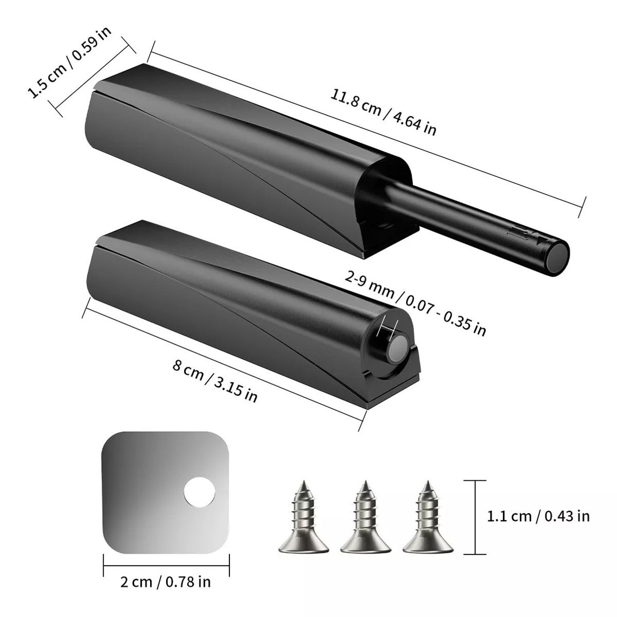 YAYKO - Pack de 10 Amortiguadores Magnéticos para Puertas y Armarios