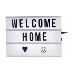 GENERICO - Pizarra Luminosa LED USB Living Habitacion Eventos 30x22x5cm