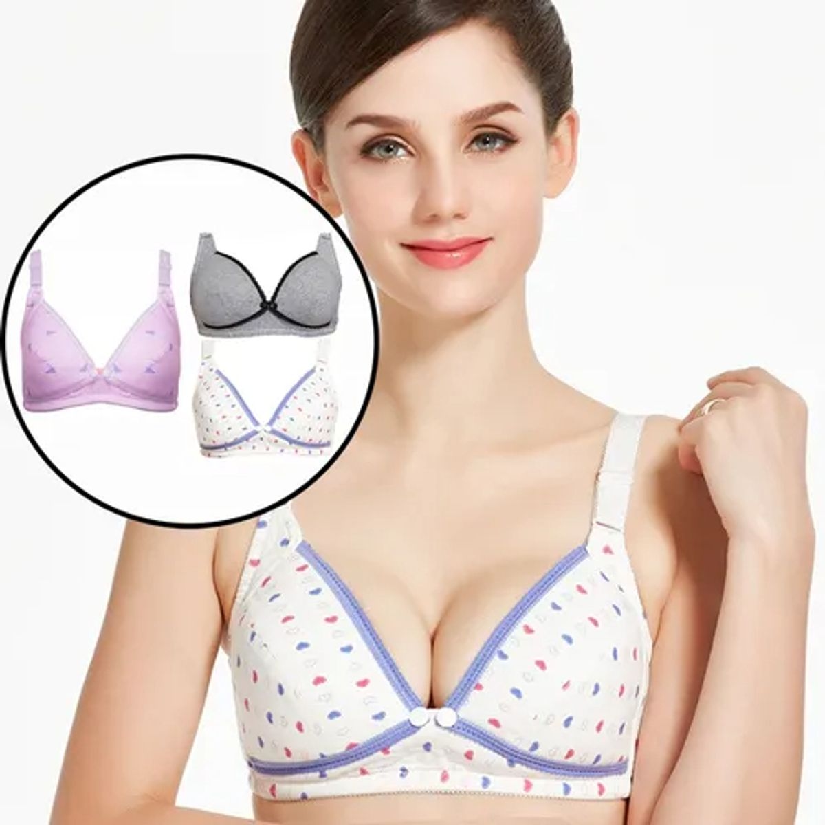 EDWINAYY - Pack De 3 Sostenes De Lactancia