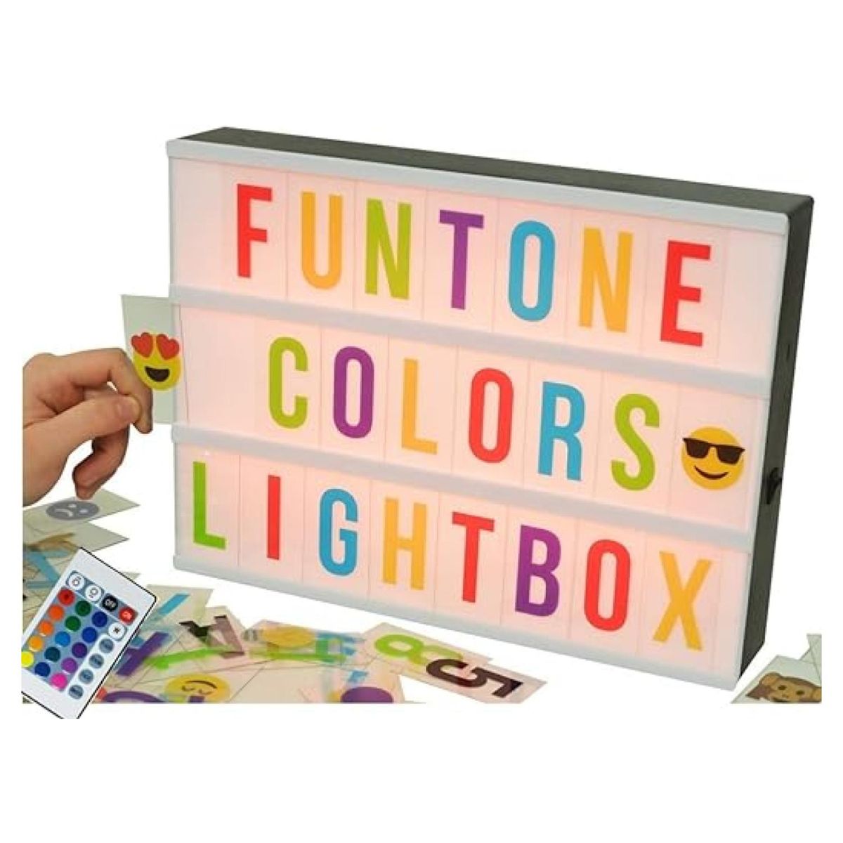 GENERICO - Pizarra Luminosa LED USB Living Habitacion Colores 30x22x5cm