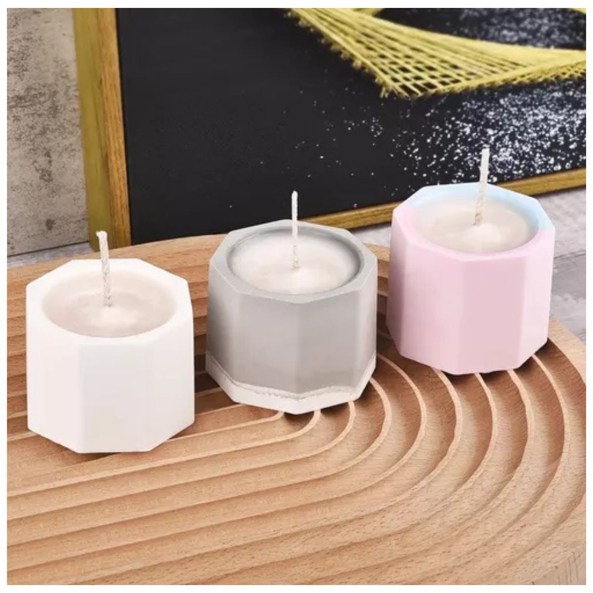 GENERICO - Moldes 3 Espacios Forma Octogonal