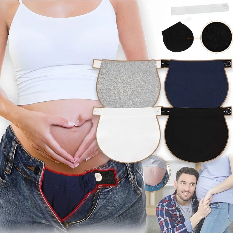 EDWINAYY - Pack 4 Extensores Pantalón Para Embarazadas