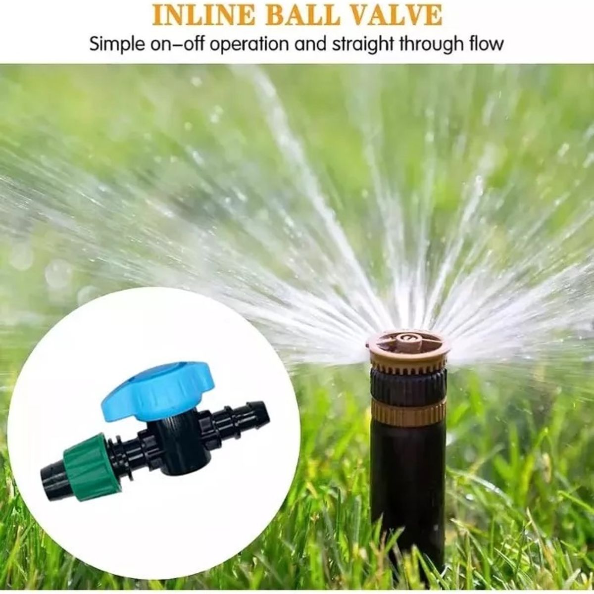KUANGYE - Set Mini Válvula Plansa PE Cinta De Riego 25 unidades
