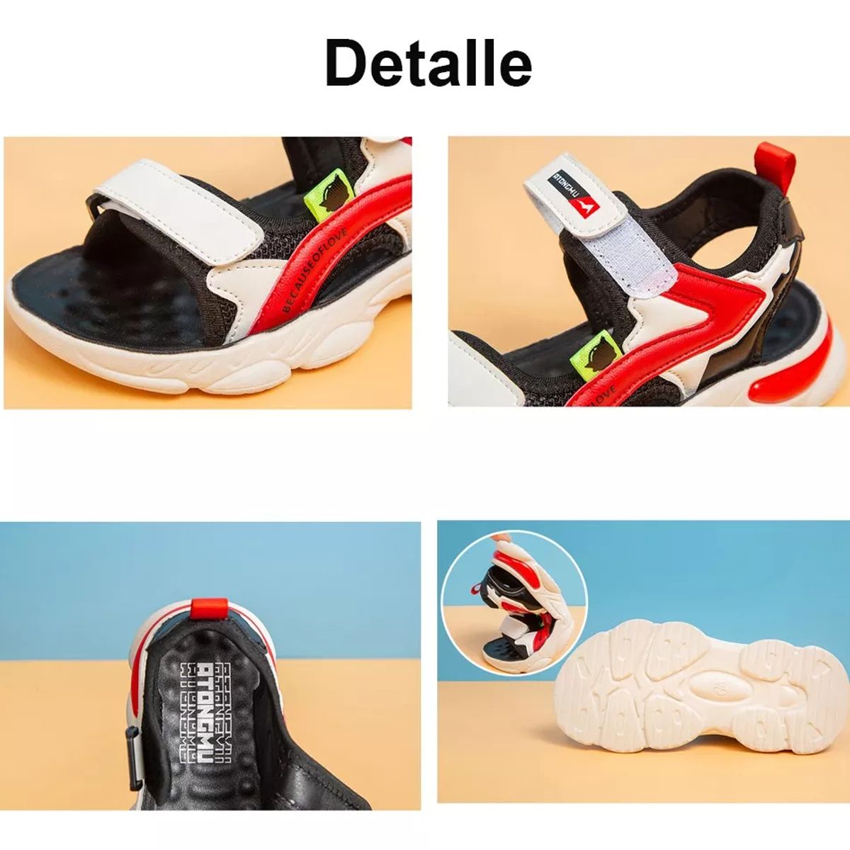 EDWINAYY - Sandalias De Playa Con Suela Antideslizante Para Nios