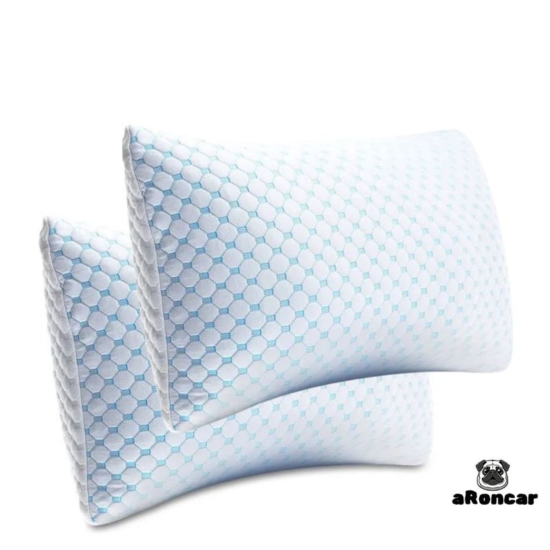 GENERICO - Pack de 2 almohadas Viscoelásticas trituradas aRoncar