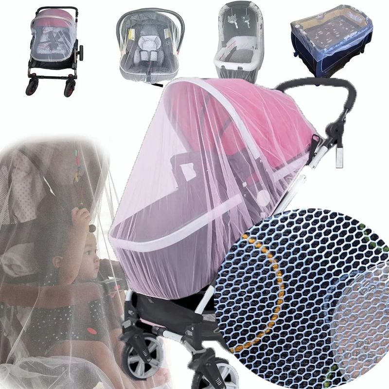 EDWINAYY - Malla Mosquitero Para Coche De Bebe Elásticado Antimosquito