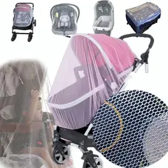 EDWINAYY - Malla Mosquitero Para Coche De Bebe Elásticado Antimosquito