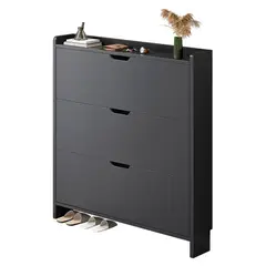 YOMYM - Mueble Zapatero De Cubo Basculante Ultrafino