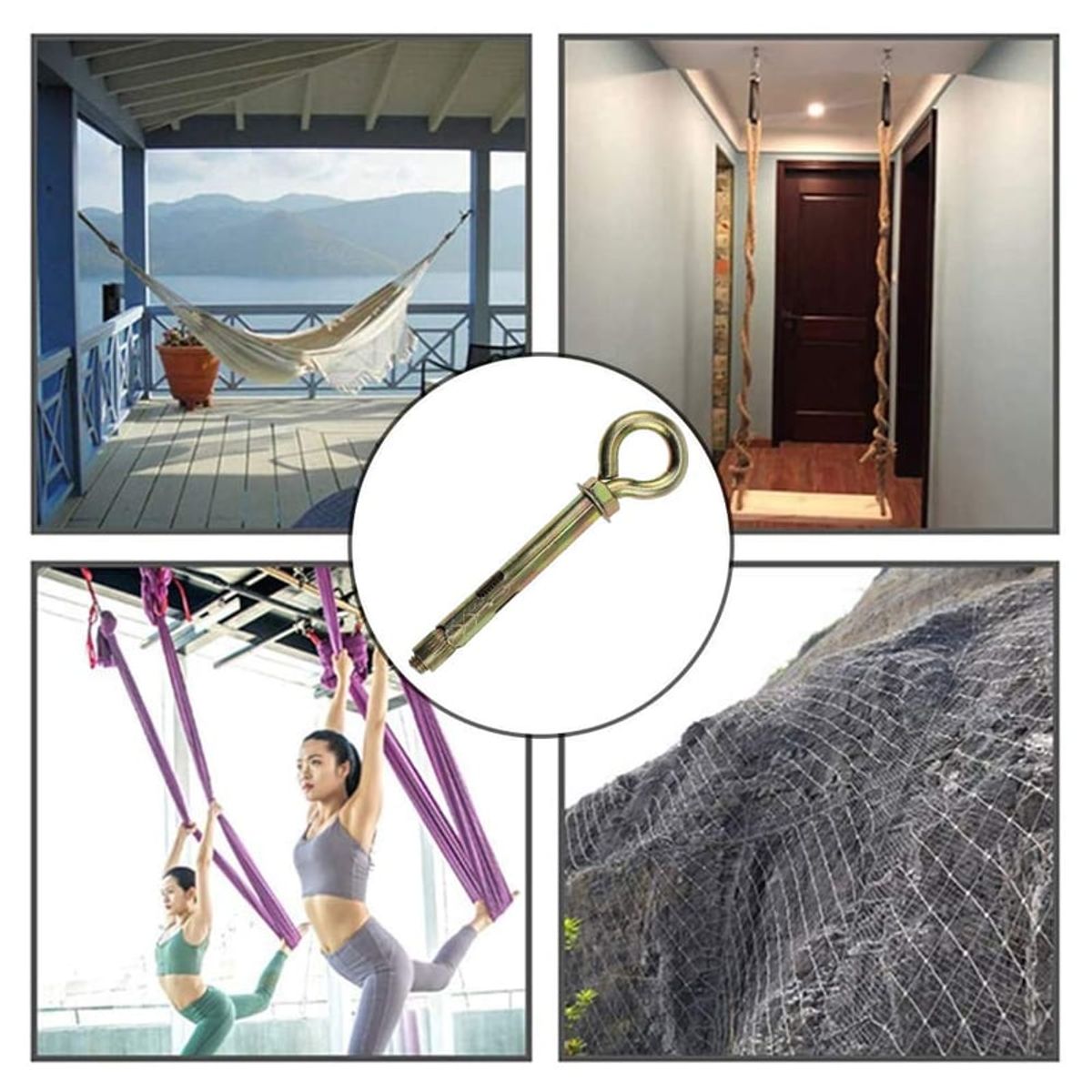 GENERICO - Cáncamo métrico cerrado #10 60 mm. Pack De 10 Un