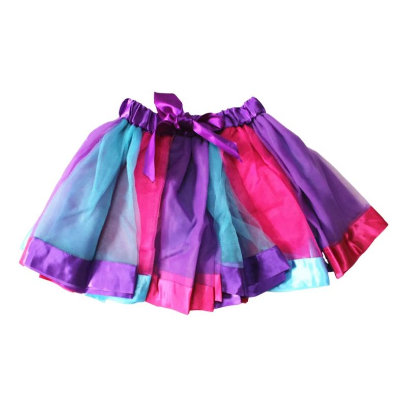 EDWINAYY - Tutu Para Niñas Multicolor Colores Disfraz Baile U Otro S-M