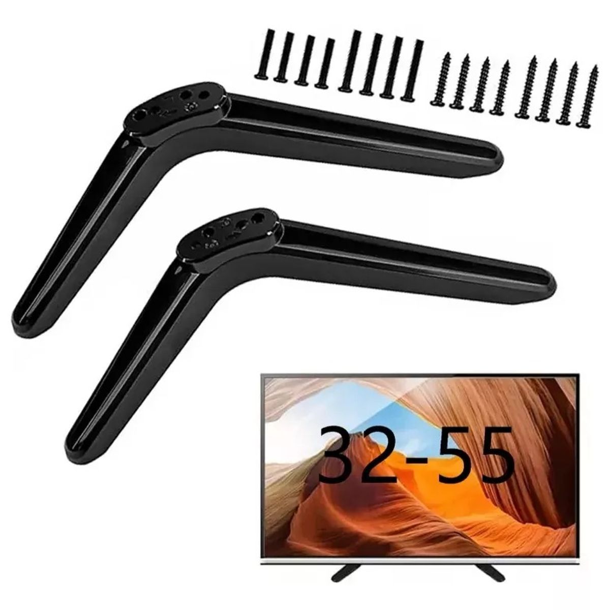 TNAKIEX - Mueble Tv Base Pantalla Tcl Roku Tv 32 A 55 Pulgadas